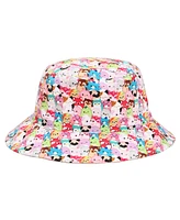 Squishmallows Girls Characters Reversible Aop Youth Pink Bucket Hat