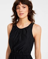 On 34th Women's Back Cutout Crewneck Midi Dress, Created for Macy's