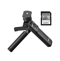 Sony Zv-1F Vlog Camera for Content Creators and Vloggers (Black) Bundle