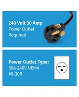 Newair 2-in-1 Freestanding or Ceiling/Wall Mounted 240v Electric Garage Heater, 500 sq. ft. with Remote Control, Perfect for Garages, Workshops and Mo