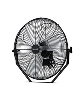 Newair 20" High Velocity Wall Mount Fan, Heavy Duty Waterproof Outdoor Fan, Adjustable Tilt and 3 Speeds up to 4650 Cfm, Pull Chain Switch | Wall Fan