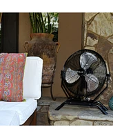 Newair 20" High Velocity Outdoor Fan, Heavy Duty Waterproof 2-in-1 Floor Stand or Wall Mount Fan, Adjustable Tilt and 3 Speeds up to 4650 Cfm | Wall F