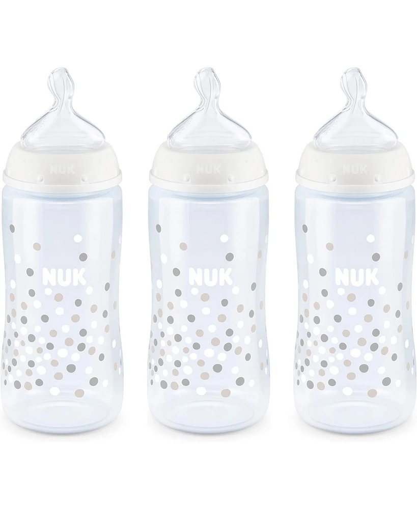 Nuk Smooth Flow Anti Colic Baby Bottle, Stars, 10 oz, 3 Pack