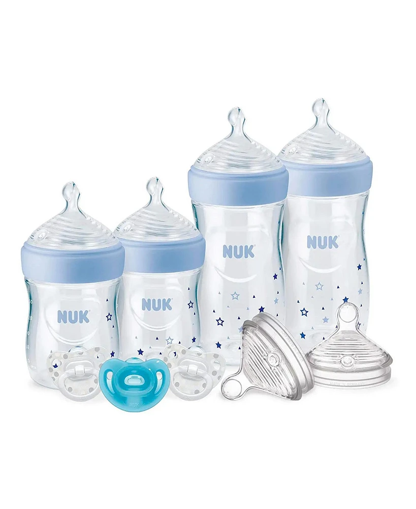 Nuk Simply Natural 9 Piece Baby Bottles with SafeTemp Gift Set