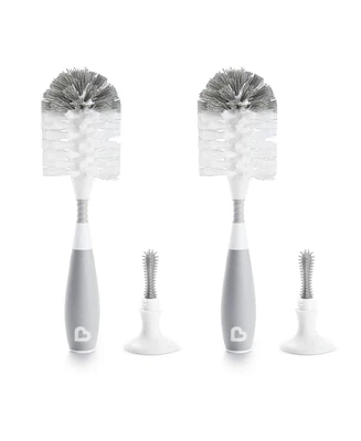 Munchkin Bristle Bottle Brush, Grey, 2 Pack