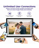 Elime 10.1" WiFi Frameo Digital Picture Frame - Auto Rotate Free Unlimited Storage