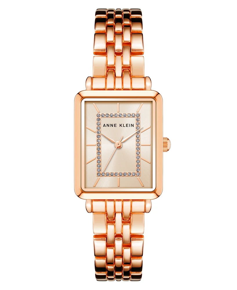 Anne Klein Women's Quartz Rose Gold-Tone Alloy Bracelet Watch