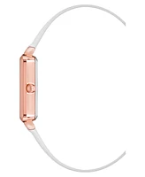 Anne Klein Women's Quartz White Leather Band Watch, 24mm