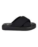 Calvin Klein Women's Evey Criss-Cross Slip-On Sandals