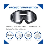 Yescom Ahr GOG01 Motorcycle Helmet Goggles Dirt Bike Motocross Riding Glasses Bendable Atv Goggles over Glasses
