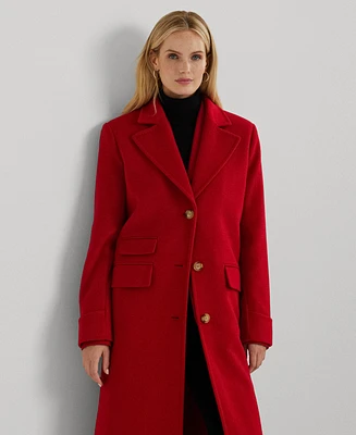 Lauren Ralph Women's Long Notched-Collar Coat