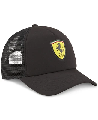 Puma Men's Ferrari Race Logo Shield Snapback Trucker Cap