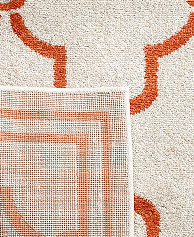 Safavieh Amherst AMT414 Beige and Orange 3' x 5' Area Rug