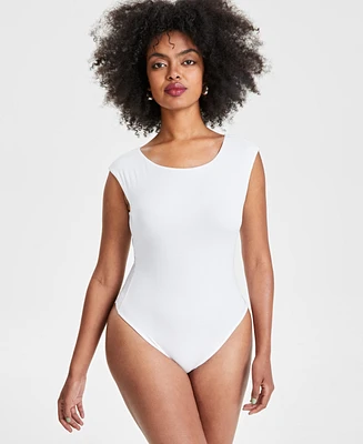 Bar Iii Women's Boat-Neck Bodysuit, Created for Macy's