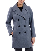 Anne Klein Women's Double-Breasted Peacoat, Created for Macy's