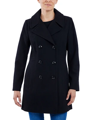 Anne Klein Women's Double-Breasted Peacoat, Created for Macy's