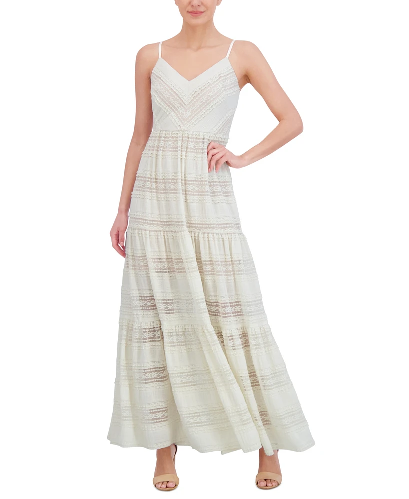 Eliza J Women's Lace Tiered Maxi Dress