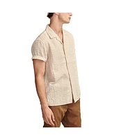 Lucky Brand Men's Stripe Seersucker Short Sleeve Shirt