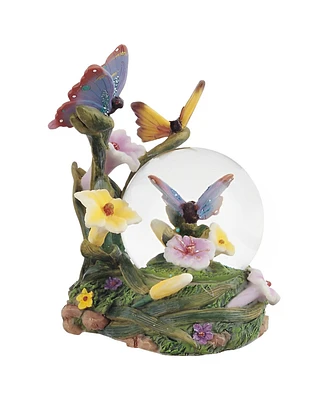 Fc Design 5"H Butterflies Glitter Snow Globe Home Decor Perfect Gift for House Warming, Holidays and Birthdays