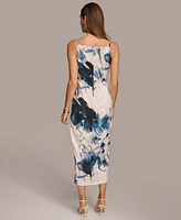 Donna Karan Women's Printed Scarf Sheath Dress