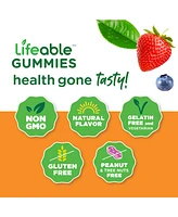 Lifeable Prebiotic Fiber 5g Supplement for Kids Gummies - Digestive System - Great Tasting Natural Flavor, Dietary Supplement Vitamins - 60 Gummies