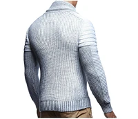 Leif Nelson Men's Knitted Pullover LN5225 size Xl, Black-Anthracite
