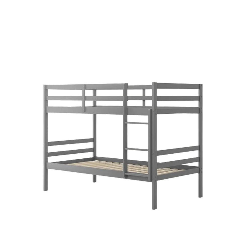 Slickblue Twin Bunk Bed Children Wooden Beds Solid Hardwood