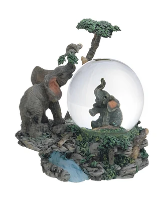 Fc Design 4"H Elephant Glitter Snow Globe Figurine Home Decor Perfect Gift for House Warming, Holidays and Birthdays