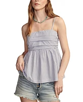 Lucky Brand Women's Cotton Ruched Poplin Tube Top