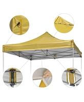 Yescom InstaHibit 9.6x9.6Ft Pop up Canopy Top Cover 4 Sidewalls UV50+ for Replacement