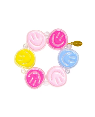 Tiny Treats + Zomi Gems Girls 's Jumbo Smiles Colorful Bracelet