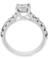 Diamond Princess-Cut Engagement Ring (1-1/2 ct. t.w.) in 14k White Gold