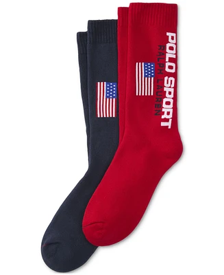 Polo Ralph Lauren Men's Sport Crew Socks, 2-Pack