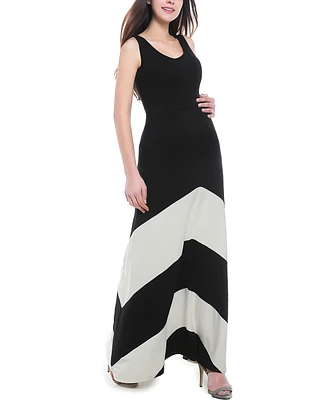 kimi + kai Maternity Sally Abstract Maxi Dress