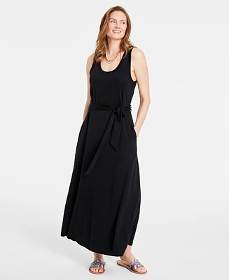 On 34th Women's Scoop-Neck Waist-Tie Maxi Dress