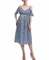 kimi + kai Maternity Hayley Nursing Button Front Dress