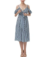 kimi + kai Maternity Hayley Nursing Button Front Dress