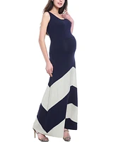 kimi + kai Maternity Sally Abstract Maxi Dress