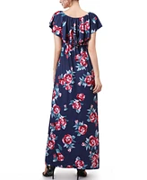 kimi + kai Maternity Floral Print Nursing Maxi Dress