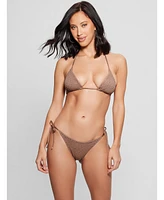 Guess Women's Rhinestone Triangle Bikini Top
