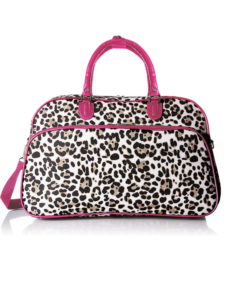 World Traveler Leopard 21-inch Carry-On Shoulder Duffel Bag