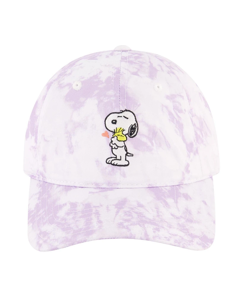 Peanuts Snoopy Woodstock Hug Tie Dye Dad Cap