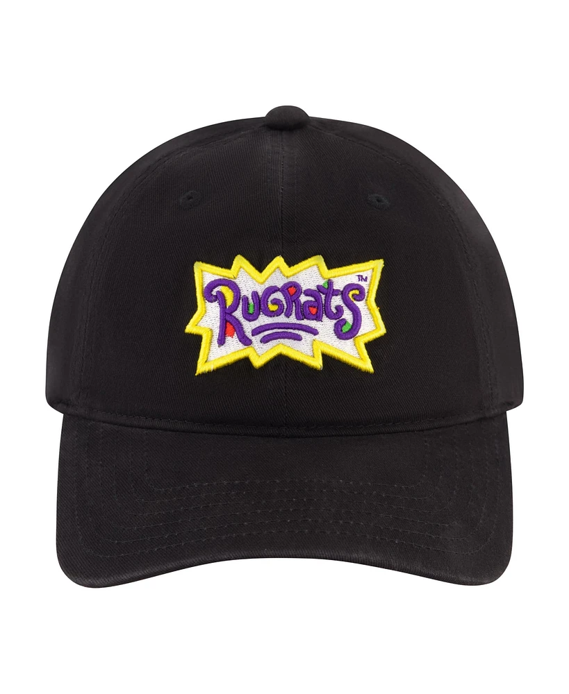 Nickelodeon Men's Nick Splat Rugrats Core Logo Dad Cap with Screen Print Under Visor