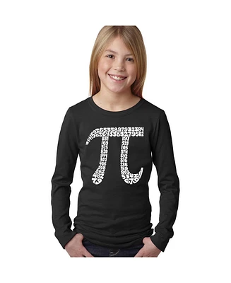 La Pop Art Girls Word Long Sleeve - The First 100 Digits Of Pi