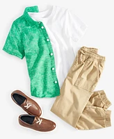 Epic Threads Little & Big Boys Heathered Short-Sleeve Shirt, Created for Macy's