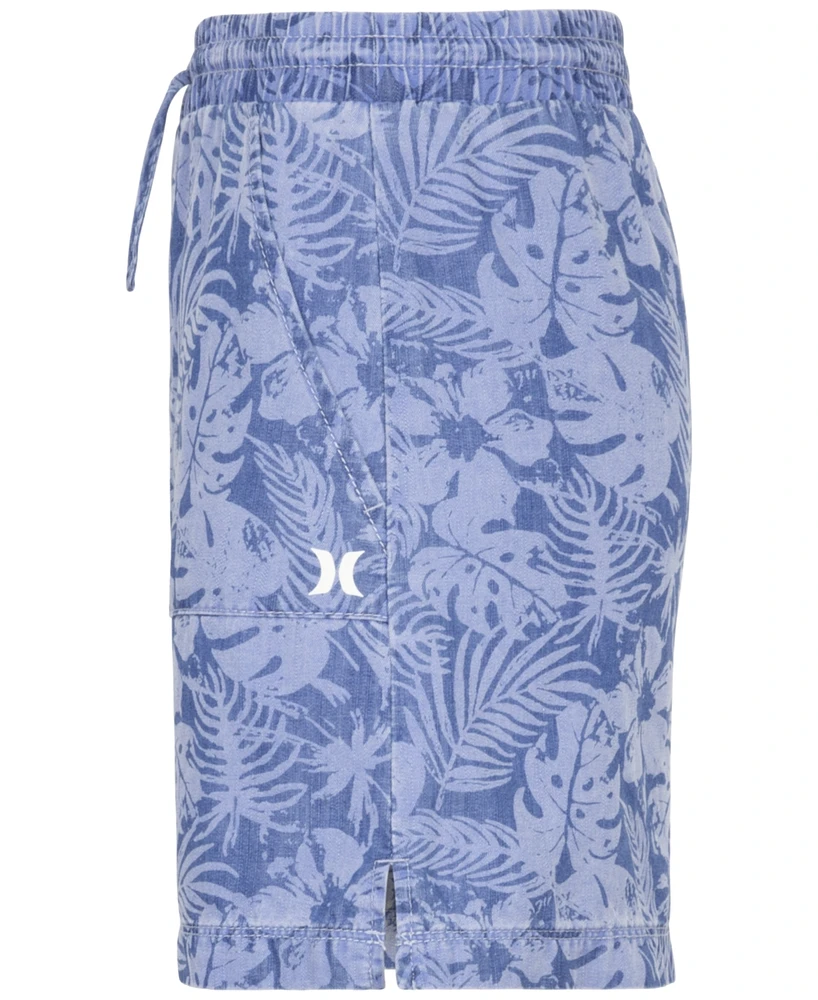 Hurley Big Girls Printed Chambray Pull-On Skirt