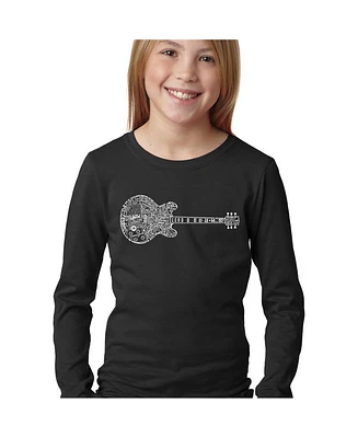 La Pop Art Girls Word Long Sleeve - Blues Legends