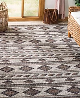 Safavieh Courtyard CY8529 Gray and Black 8' x 11' Outdoor Area Rug