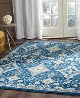 Safavieh Evoke EVK224 Royal and Ivory 3' x 5' Area Rug