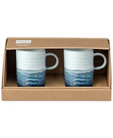 Denby Kiln Collection Ridged Stoneware Mugs, Set of 2